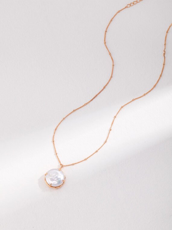 BAROQUE PEARL CHAIN NECKLACE