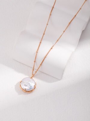 BAROQUE PEARL CHAIN NECKLACE