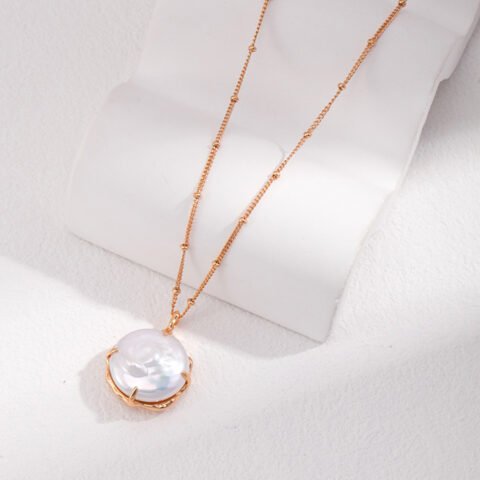 BAROQUE PEARL CHAIN NECKLACE