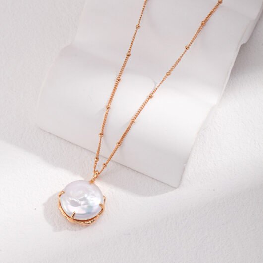 BAROQUE PEARL CHAIN NECKLACE