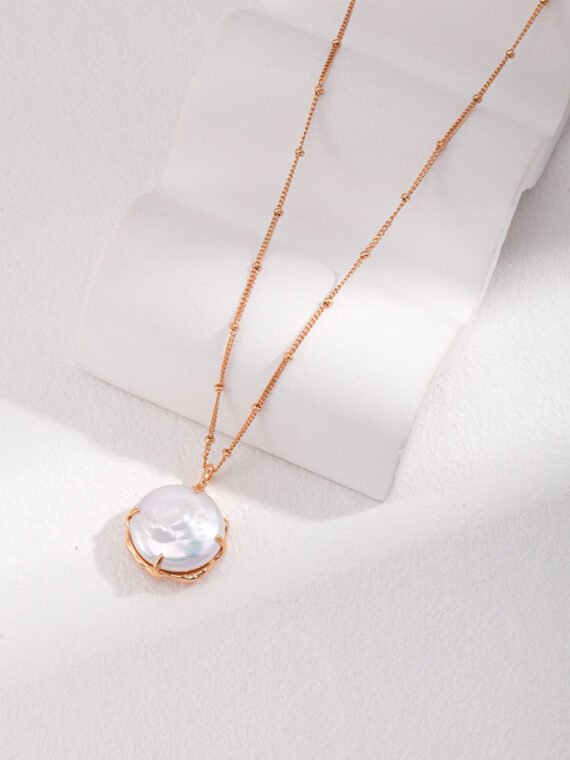 BAROQUE PEARL CHAIN NECKLACE