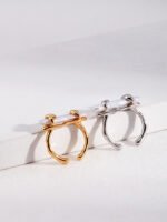 Natural Baroque Pearl Sterling Silver Ring 18ct Gold Plated