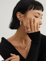 Natural Baroque Pearl Sterling Silver Ring 18ct Gold Plated